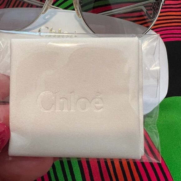 Chloe Cypress Silver Frame Sunglasses Made in Italy - Picture 11 of 14